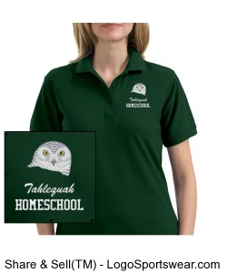 Tahlequah Homeschool Ladies Silk Touch Polo Design Zoom